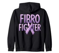 Fibromialgia Apoyo Fibro Fighter Purple Ribbon Sudadera con Capucha