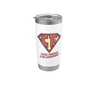 Fibrosis Quística Super Power - Concienciación CF Vaso térmico de acero inoxidable de doble pared