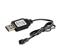 Fibroxify Cable de carga de batería USB Ni-Cd Ni-MH Paquete de baterías SM-2P Adaptador de enchufe 4.8V 250mA Salida Juguetes Coche