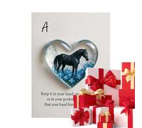 Ficha de estímulo para el caballo - Recuerdo inspirador ' del corazón, idea regalo para los amantes de los animales, accesorio de viaje para de cumpleaños en la oficina, colgante Sp