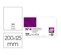Ficha liderpapel lisa nº4 125x200mm paquete de 100 180g