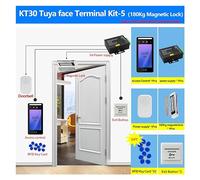 Fichaje en Máquina, Máquina de Tiempo de Asistencia biométrica Tuya, Kit de Bloqueo electrónico, Dispositivo de reconocimiento Facial, Lector de grabadora de Reloj, Resistente al Agua(Kit 5)