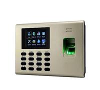 Fichaje en máquina para empleados de pequeñas empresas Tarjeta USB TCP/IP RFID, reconocimiento de huellas dactilares, máquina de tiempo de asistencia, grabadora de tiempo Clcok con batería integrada(C