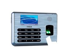 Fichaje en máquina para empleados de pequeñas empresas TX628 Máquina de tiempo de asistencia TCP/IP Servidor web Grabación de tiempo de huellas dactilares opcional(Color:Basic function,Size:Spanish)