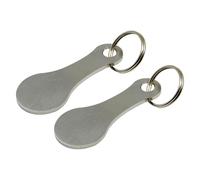 Fichas Carrito - 5.5 * 2.3cm Moneda Trolley Acero Inoxidable