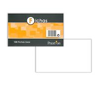 Fichas Cartulina PRAXTON Lisas 100 x 150 mm, Pack x100