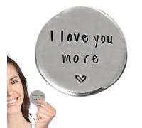 Fichas de Bolsillo, Fichas de Bolsillo de Amor - Moneda Sentimental Hecha a Mano de Peltre de Amor,Recuerdo único, fichas de Abrazo de Bolsillo, Recuerdo para su Novio