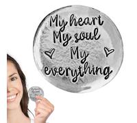 Fichas de Bolsillo Hechas a Mano - Piezas de Mensaje Inspirante, Pequeños | Recuerdos de Pensamientos Positivos, Piedras de Motivación, Accesorios Comodidad, la