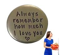 Fichas De Bolsillo Inspiradoras - Monedas De Bendición Hechas A Mano, Regalos De Afirmación | De Bolsillo Motivacionales, Monedas De Mensajes Únicas, Piedras De Confort Espirituales
