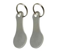Fichas de carrito de compras - Llavero portátil de aluminio | Fichas de de metal | Accesorio decorativo hombres mujeres llaves prácticas llavero Gadget, plata, Se référer au descriptif, Consulte