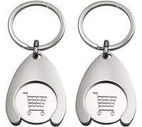 Fichas De Carrito De Compras,Llaveros para Carrito De La Compra,Chip para Carrito De La Compra,2PC Herramienta para El Carro De La Compra Desbloqueador para Liberar El Carrito De Supermercado