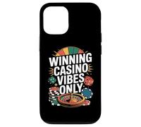 Fichas de Dados de Ruleta Solo vibras de Casino ganadoras Carcasa para iPhone 12/12 Pro
