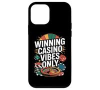 Fichas de Dados de Ruleta Solo vibras de Casino ganadoras Carcasa para iPhone 12 Mini