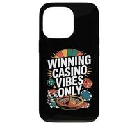 Fichas de Dados de Ruleta Solo vibras de Casino ganadoras Carcasa para iPhone 13 Pro