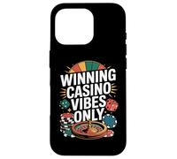 Fichas de Dados de Ruleta Solo vibras de Casino ganadoras Carcasa para iPhone 16 Pro