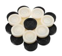 Fichas de Damas de Plástico ABS 24 Piezas Redondas para Mesa