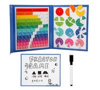 Fichas Magnéticas De Fracciones - Set De Manipulativos Para El Aula, Recurso Para El Profesor, Herramienta De Aprendizaje | Kit Multiusos De Fracciones Con Imanes Resistentes, Accesorio Educativo Colo