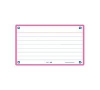 Fichas oxford flash 2.0 color horizontal 125x75mm (a7) fucsia paquete