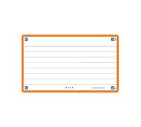 Fichas oxford flash 2.0 color horizontal 125x75mm (a7) naranja paquete