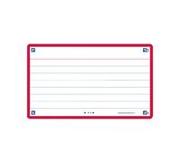 Fichas oxford flash 2.0 color horizontal 125x75mm (a7) rojo paquete de