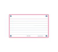 Fichas oxford flash 2.0 color horizontal 125x75mm (a7) rosa paquete de