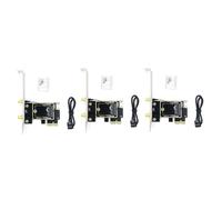 Ficher 3 tarjetas adaptadoras de tarjeta de red NGFF M.2 a PCIE, tarjeta adaptadora PCIE, compatible con tarjeta de red inalámbrica NGFF M.2