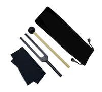 Ficher Horquilla de afinación de 528 Hz para curar chakras, terapia de sonido, mantiene el cuerpo, la mente y el espíritu en armonía, fácil de instalar, fácil de usar, color negro
