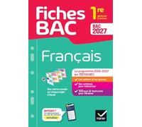 Fiches bac - Français 1re générale & techno Bac 2027: avec les oeuvres au programme 2026-2027: 20