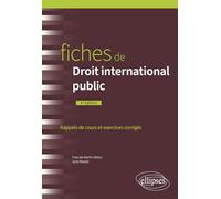Fiches de Droit international public: A jour au 15 mars 2024