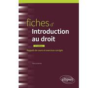 Fiches d'Introduction au droit: Édition augmentée et mise à jour au 1er mai 2022