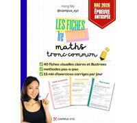 Fiches magiques Maths 1re Tronc commun, des maths illustrées et accessibles.: Fiches de révisions et exercices corrigés. Fonctions, suites, équations, ... de maths illustrés et simples à comprendre)