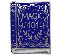 Ficsowy Broche con diseño de luna y estrella de libro, accesorios de lectura de literatura, decoración de lectores, sin piedras preciosas, No es una piedra preciosa