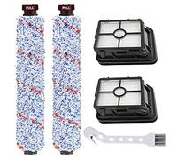 Fictezlove Accesorios para Bissell Crosswave 3 en 1, 2 unidades de filtros de repuesto y 2 rodillos de cepillo multisuperficie para Bissell CrossWave 1866 1785 2052 1713 2225N