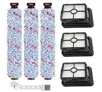 Fictezlove Accesorios para Bissell Crosswave 3 en 1, 3 unidades de filtros de repuesto y 3 rodillos de cepillo multisuperficie para Bissell CrossWave 1866 1785 2052 1713 2225N
