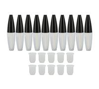 Fictory 10 tubos de brillo de labios de 12 ml, transparente, a prueba de fugas, diseño antideslizante para viajes