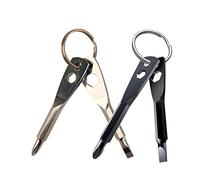 Fictory 2 destornilladores para llavero, broca compacta 4 en 1 con Phillips, ranurada, llave hexagonal, regalos esenciales para hombres, papá, marido, novio, portátil y versátil para uso diario