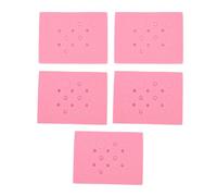 Fictory 5 soportes flotantes para tubos de ensayo de espuma rosa, para tubos de 0,2 ml a 2 ml, fácil extracción de muestras, 18 agujeros, organizador de laboratorio reutilizable