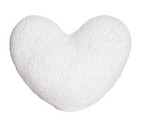 Fictory Almohada de corazón para el día de San Valentín, cojín de amor blanco con relleno, almohada de felpa suave para sofá, decoración de dormitorio