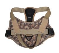 Fictory Arnés reflectante ajustable para perros medianos, color camuflaje amarillo, talla M