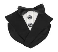 Fictory Bandana de esmoquin para perro, collar ajustable con pajarita con anillo en D para perros, atuendo de boda y fiesta, 27 x 17 cm