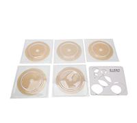 Fictory Bolsa de ostomía de 5 piezas, sistema de 2 piezas, cómodo forro no tejido, ajuste seguro, apertura de 20-45 mm, chasis n.º 57, protección de la piel