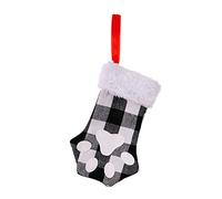 Fictory Bolsa para utensilios de Navidad, envoltura de cubiertos de pata de gato con tenedor, cuchillo y cuchara, soporte de tela reutilizable para mesa de vacaciones, boda, decoración de fiesta de