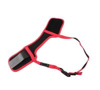 Fictory Bozal para perro de malla transpirable para evitar mordeduras y ladridos, protector bucal ajustable para perros pequeños, medianos y grandes, color rojo