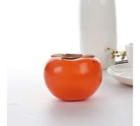 Fictory Caqui artificial, fruta falsa realista de espuma EVA para decoración del hogar, accesorios de fotografía y exhibiciones educativas