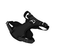 Fictory Chaleco de malla Oxford transpirable ajustable reflectante para perros medianos y grandes XL, correa antitirones para caminar con asa para seguridad nocturna y comodidad