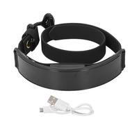 Fictory Collar de perro LED programable con control de aplicación para perros, recargable por USB, color rojo