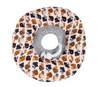 Fictory Collar de recuperación suave para mascotas, una alternativa de cono ajustable y cómoda para perros y gatos, grande, patrón de letras