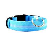 Fictory Collar LED para perro, recargable por USB, impermeable, luz de alta visibilidad para perros pequeños, medianos y grandes, nailon