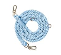 Fictory Correa para perro manos libres, cuerda trenzada resistente para correr y caminar con perros medianos y grandes, 210 cm, color azul cielo