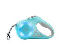 Fictory Correa retráctil para mascotas, ABS, bucle de luz LED, agarre ergonómico, cable de 3 metros para cachorros, cómodos paseos al aire libre